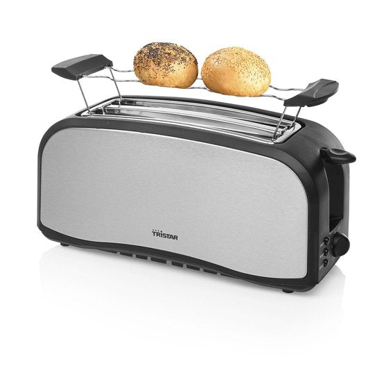 Tristar Broodrooster BR-1046 - 1400W - 7 Bruiningsniveau's - 2 Broodsleuven voor 4 boterhammen - RVS