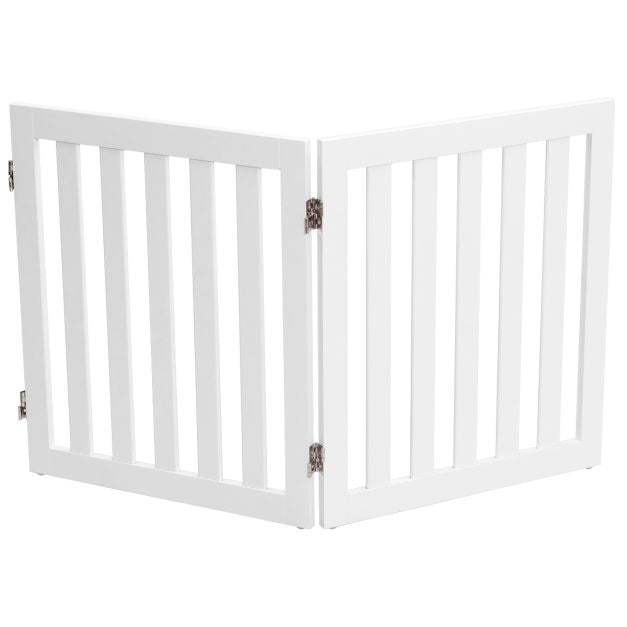 Coast Honden Afsluitrooster - 2 Opvouwbare Panelen - 50 x 1,5 x 60 cm - MDF - Wit
