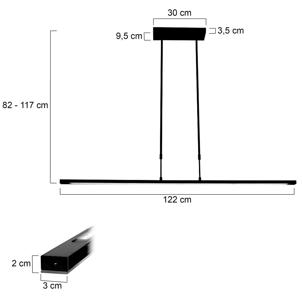 Steinhauer hanglamp zwart zelena
