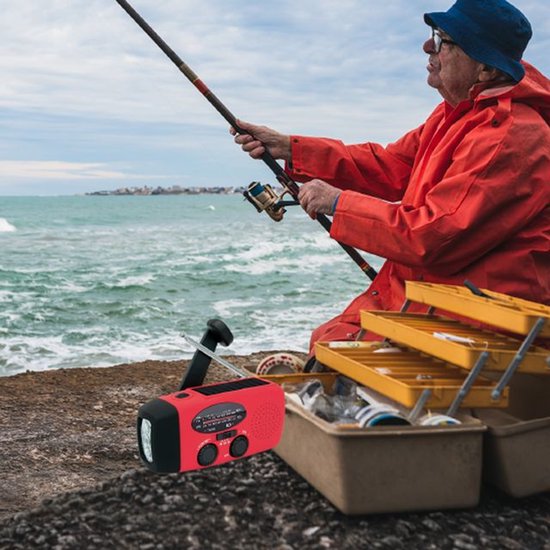 Nexxt Noodradio – Altijd Bereikbaar Zonder Stroom – Solar & Handdynamo – Voor Noodsituaties en Outdoor
