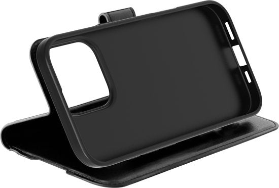 Behello Bookcover iPhone 16 Pro Max Gel - Zwart