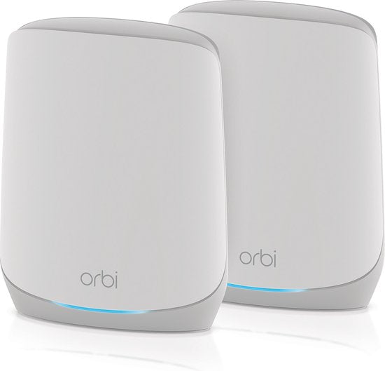 NETGEAR Orbi RBK762S - Mesh WiFi - WiFi Versterker - WiFi 6 - 5400 Mbps - Tri-Band - 2-Pack