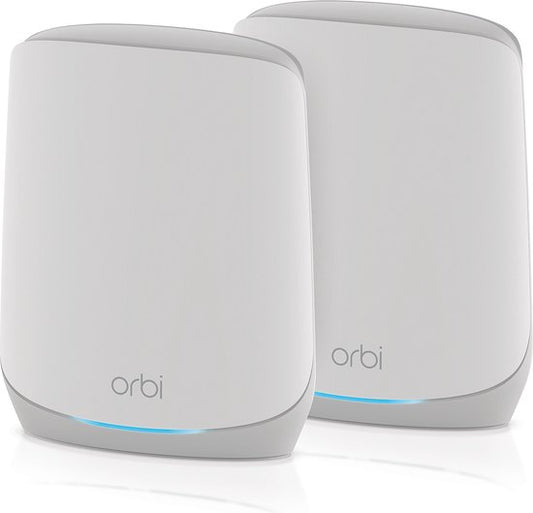 NETGEAR Orbi RBK762S - Mesh WiFi - WiFi Versterker - WiFi 6 - 5400 Mbps - Tri-Band - 2-Pack