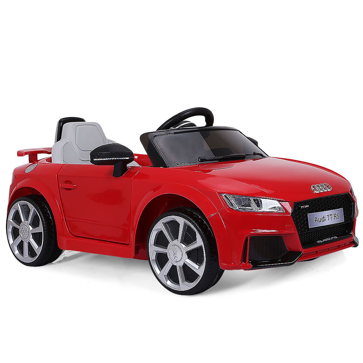 Coast Elektrische Kinderauto - 2 motoren - afstandsbediening en muziek - rood 104 x 63,5 x 45,5 cm