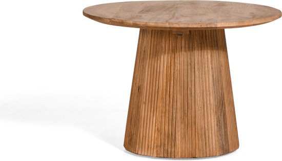 Bijzettafel Viktor Lichtbruin - Ø 60 cm - Mangohout