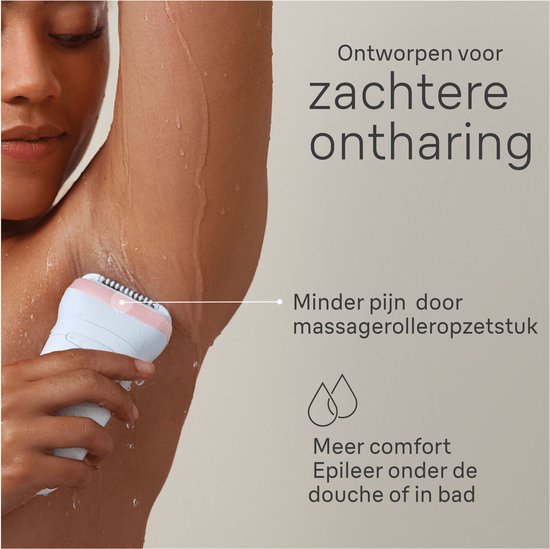 Braun Silk·épil 7 - Epilator voor Eenvoudige Ontharing - Langdurig Gladde Huid - 7-000 - Wit/Flamingo