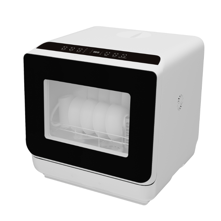 ELEGO Mini Vaatwasser Vrijstaand - Wit - 45 x 44 x 45,8 cm - 4 Programma's, Timer