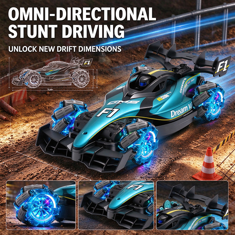 4DRC RC-stuntauto met gebarenbediening voor kinderen van 6-12 jaar - 2,4 GHz