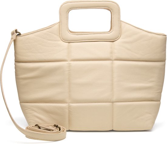 Chabo Bags - Queens Shopper - Schoudertas - Handtas - Leer - Roomwit