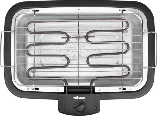 Tristar BQ-2883 Elektrische BBQ met Onderstel – Staande & Tafelbarbecue – 2000W – Zwart - Perfect voor Balkon of Camping