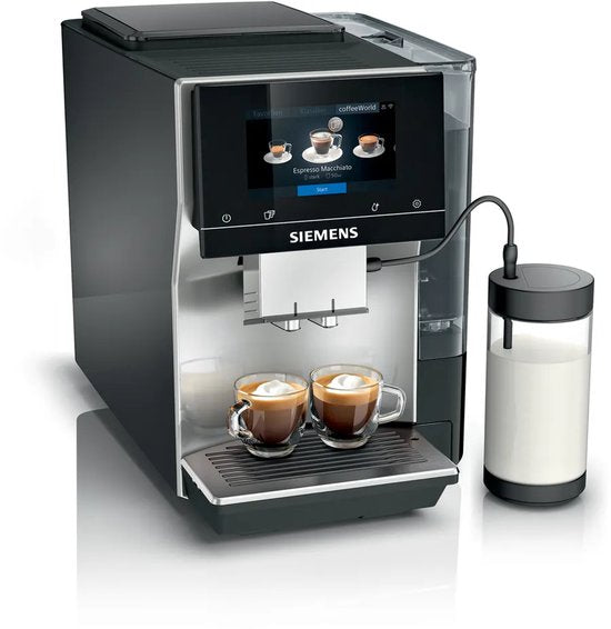 Siemens EQ700 Volautomatische espressomachine - 2,4 l - Zwart en zilver