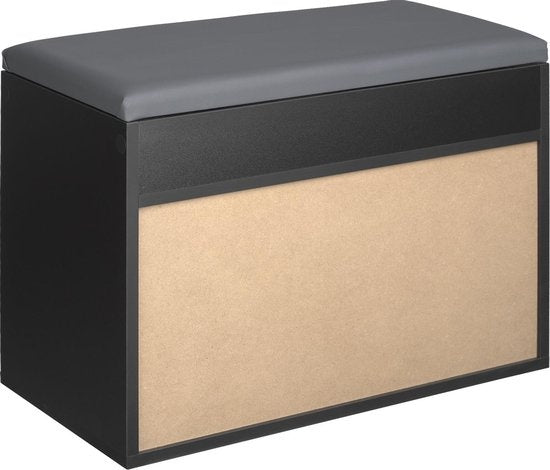 tectake® - Schoenenbank Jasmina zwart SKU: 403615