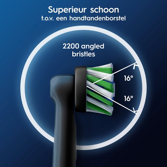 Oral B - 10x Opzetborstels - Cross Action Black