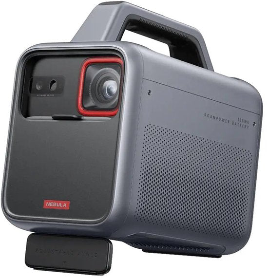 Nebula Mars 3 Zwart Outdoor Projector - 1920x1080 Resolutie - 1000 ANSI Lumen - 185Wh Batterij - IPX3 Waterbestendig - Tot 15 Uur Speeltijd - AI Beeldaanpassing