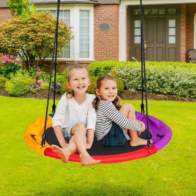 Coast Nestschommel Ronde Kinderschommel Verstelbaar - 100/160 cm - Kleurrijk