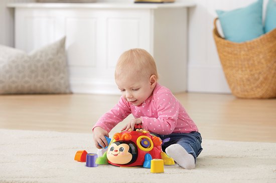 VTech Baby Vrolijke Vormenkever - Educatief Speelgoed - Activity Center - 1 tot 3 Jaar - Duitstalig