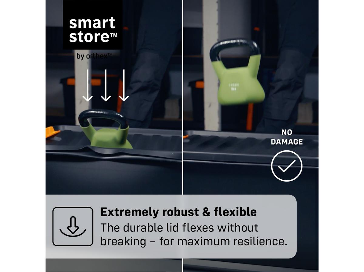 Orthex SmartStore Pro 15 Opbergbox - Stapelbaar - 14 Liter - Zwart