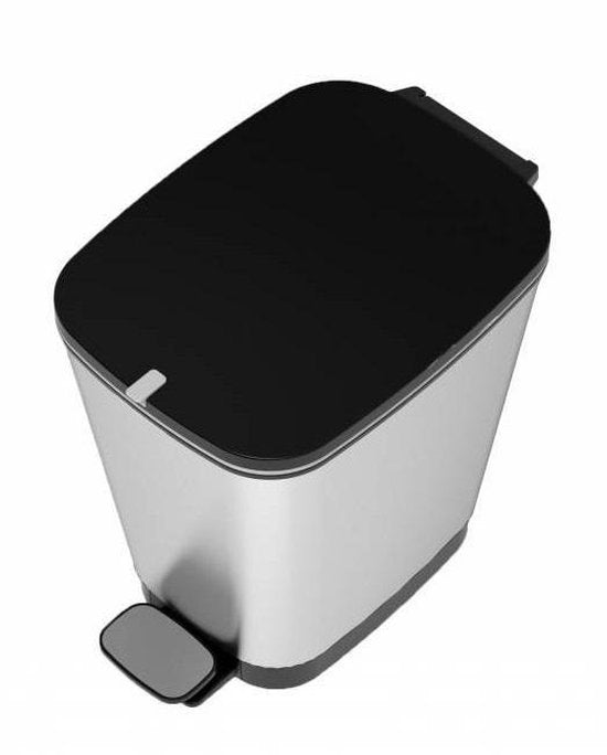 Kis Chic Bin - Prullenbak - 30 Liter Inhoud - Geurvrij Ontwerp - Steel