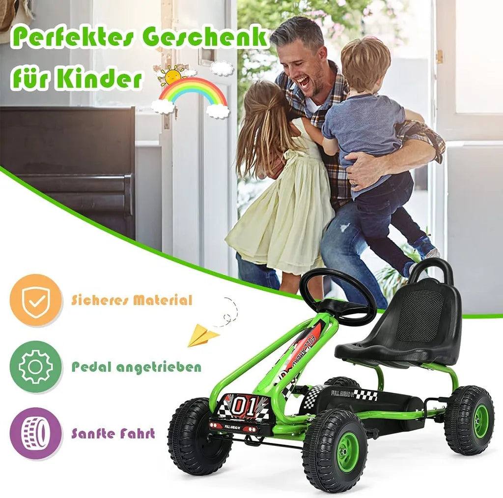 Coast Go Kart - Skelter - Max 30kg - Met Handrem - 3-6 jaar - groen