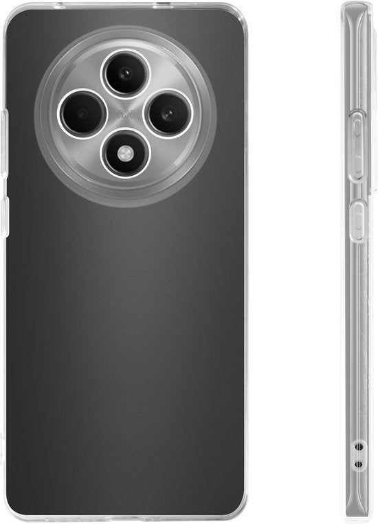 BeHello Oppo Reno12 F Hoesje - Dunne Gel Case - Flexibel Oppo Reno12 F Hoesje van Plastic - Transparant