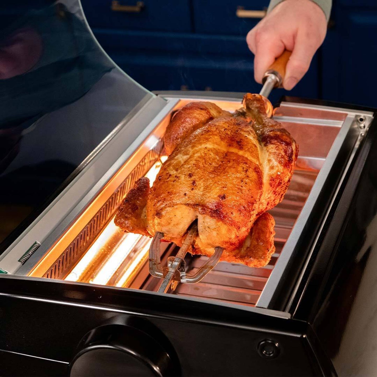 Livington Rotisserie Chef Zwart - Draaispit Grill en Tafelgrill 2-in-1