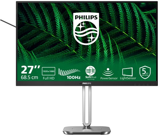 Philips 27B2G5200 - 27 inch Full HD Business Monitor - 100Hz - 5 jaar garantie