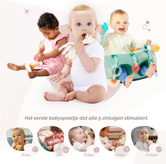 Sophie de giraf Baby Seat & Play - Babystoel met activiteiten - Baby speelgoed - Kraamcadeau - Babyshower cadeau - Vanaf 3 maanden - 27 x 55 x 50 cm