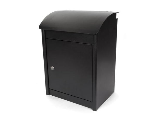 Perel Pakketbrievenbus Malm e, wandmontage, incl. 2 sleutels, afmetingen (H x B x D) 50.5 x 42 x 26 cm, zwart