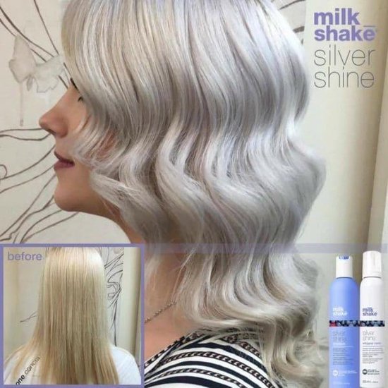 Milk Shake - Schuim Conditioner Silver Shine Blond Haar Grijs Haar (200 ml)