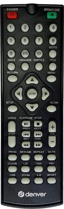 Denver DVD-speler met HDMI - Ondersteunt FULL HD - CD-speler - Dolby Digital-decoder - USB / Scart - DVH1245 - Zwart