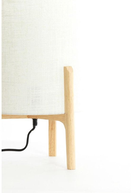 Light & Living Tafellamp Bruin - Hout - Ø28 x 44 cm - E27