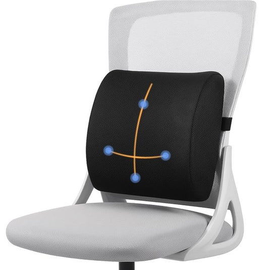 Alyze Ergonomische Rugkussen - Lendekussen Auto - Onderrug - Leeskussen - Traagschuim - Rugsteun Bed & Bank - Orthopedisch Steunkussen met Wasbare Hoes