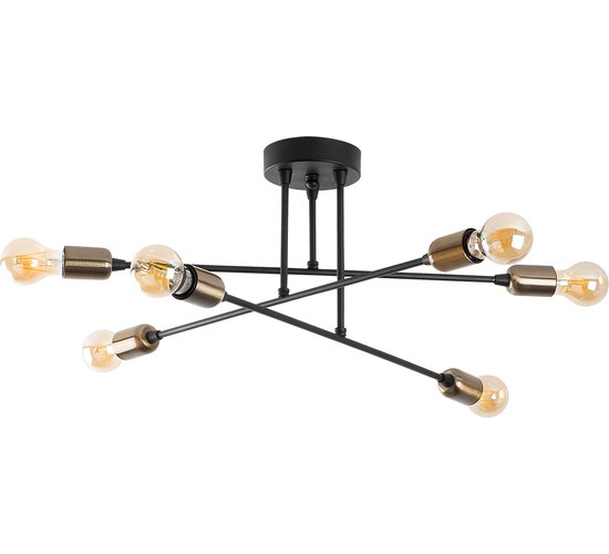 Opviq Black Chandelier - 1501 - 40W - Metaal - 66 x 66cm - Zwart