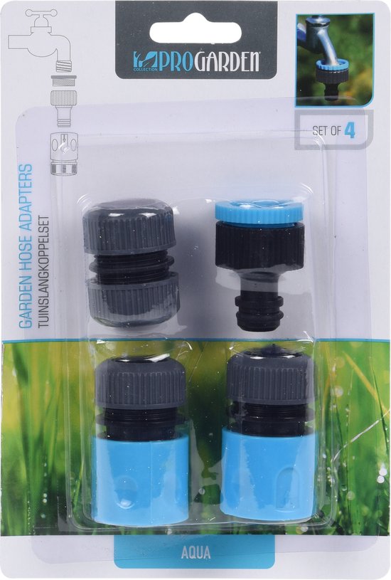 Pro Garden Tuinslangkoppelsets | 4 Stuks