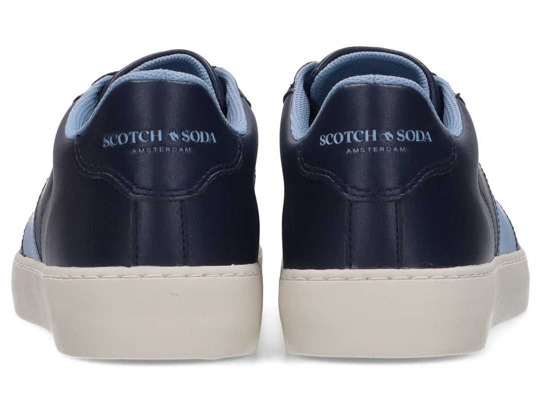 Scotch & Soda Ton Stripe Sneakers - Navyblauw - Heren - Maat 44
