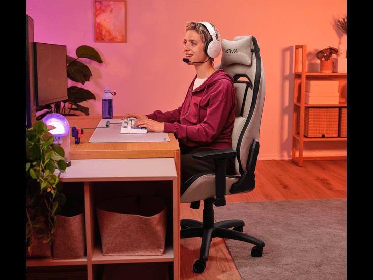 Trust GXT 723 Ruya Gamingstoel - Comfortabel Stof - Beige
