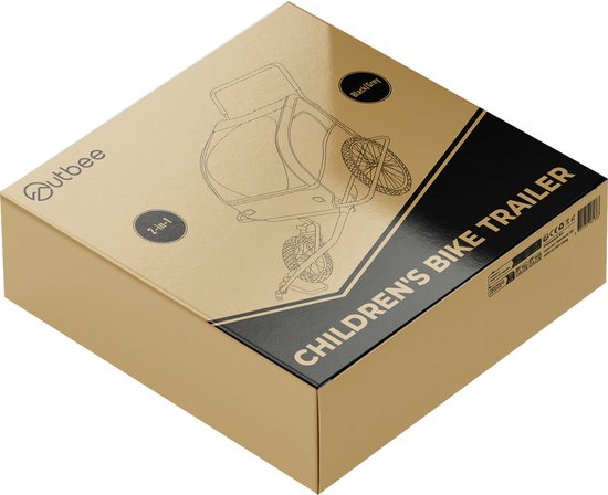 Outbee Fietskar Voor Kinderen - 2 in 1 Fietskar En Wandelwagen - Kinderfietskar - Kinderbuggy - 3 Wielen - Met Vlag
