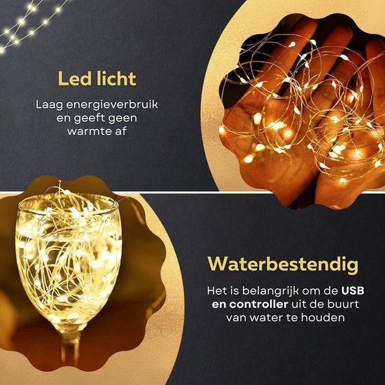 Giftmas LED Lichtgordijn – Kerstverlichting voor Buiten & Binnen – Inclusief Afstandsbediening - 300 LED's – 3x3m