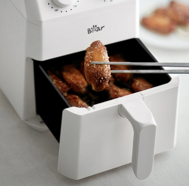 Bear QZG-K12T1 Compacte Airfryer 3L - Wit - 20,5 x 26,5 x 28,5 cm
