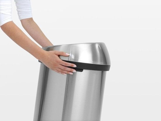 Brabantia Touch Bin Prullenbak - 60 liter - Matt Steel