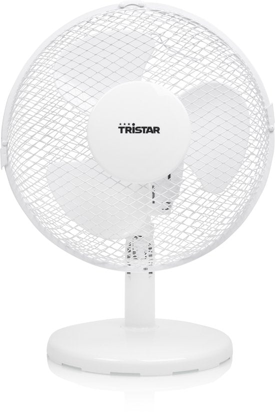 Tristar VE-5721 Tafelventilator - Ø23Cm - Wit - 2 Snelheidsstanden - Rotatie functie