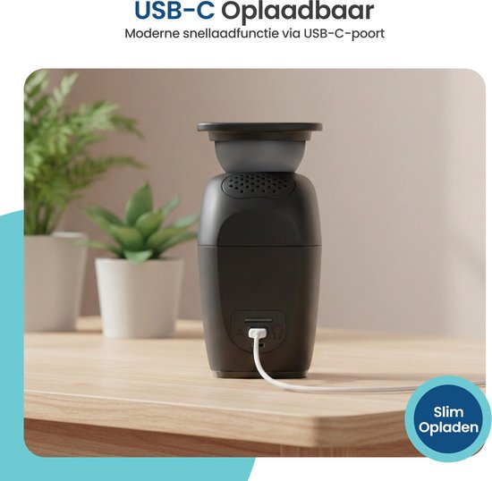 Gologi Draadloze Beveiligingscamera voor Buiten en Binnen - Bewakingscamera met Accu 5200 mAh - USB-C Oplaadbaar - Nightvision - Bewegingsdetectie - Magnetische Montage - 5MP HD Camera WiFi met App - Security Camera - Zwart