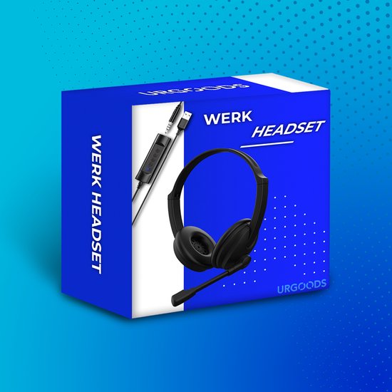 Headset met Microfoon voor Laptop en PC - Business Headset - Koptelefoon voor Video Bellen - USB