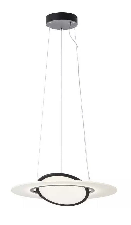 AEG Hanglamp LED - Plafonnière - 38W - 4400 Lumen - Dimbaar - Ø 65 cm x 150 cm - Zilvergrijs