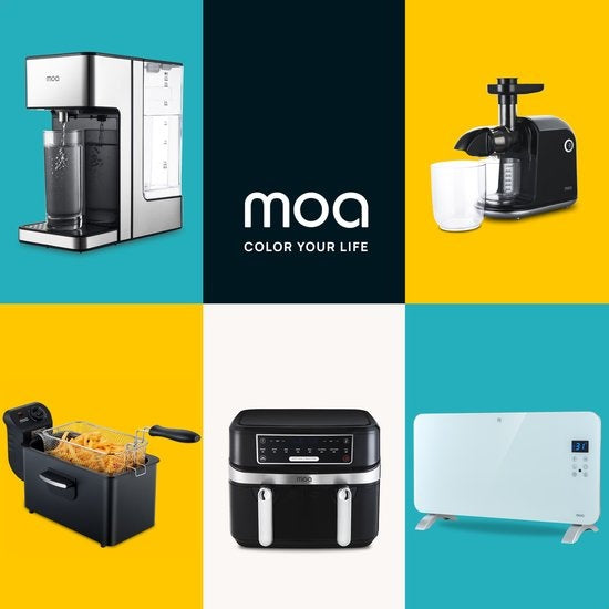 MOA Smart Glazen Paneelverwarmer met WiFi - Elektrische kachel - Convectorkachel - Paneelverwarming - Portable Heater - Wit - PH15W