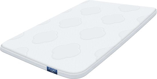 FLOAT - 1 Persoons luchtbed foam topper met elastiek - 191x99x5 cm - CloudSpring Original