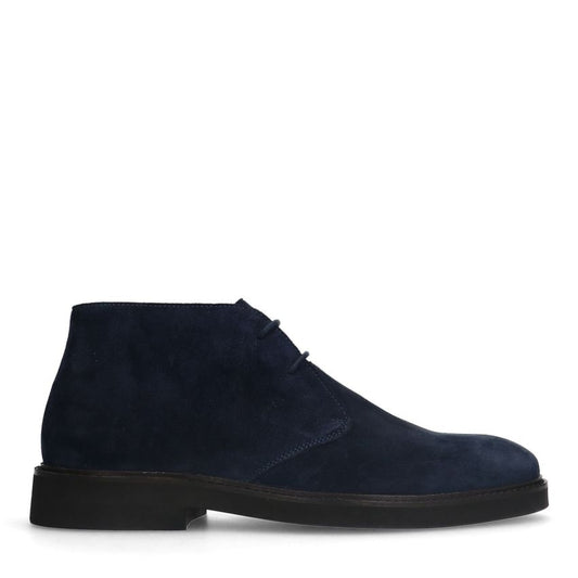 Suède veterboots - Maat 43 - Donkerblauwe