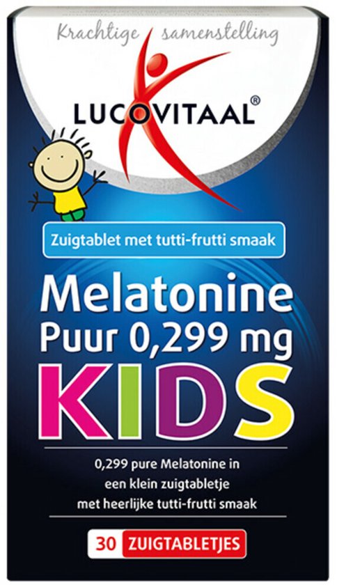 Lucovitaal Melatonine Puur Kids 0,299 milligram Voedingssupplement - 30 tabletten