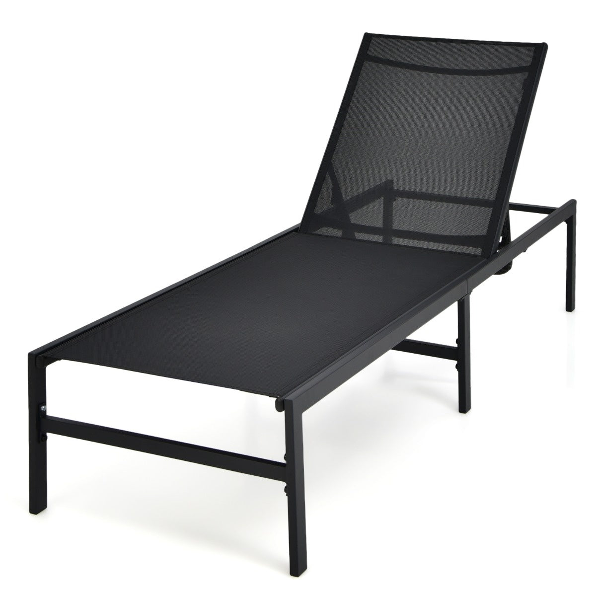 Coast Sun Louner voor buitenruimte aanpasbare ligstoel 64 x 198 x 67 - 103 cm zwart