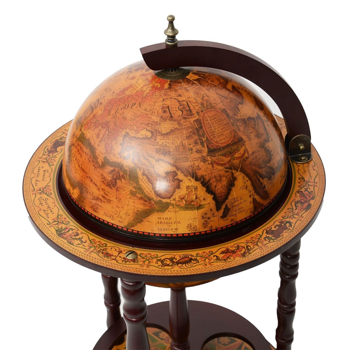 Coast - Wijnrek - Globebar - Wijnbar - Wereldbol bar - ⌀ 45 cm - Bruin